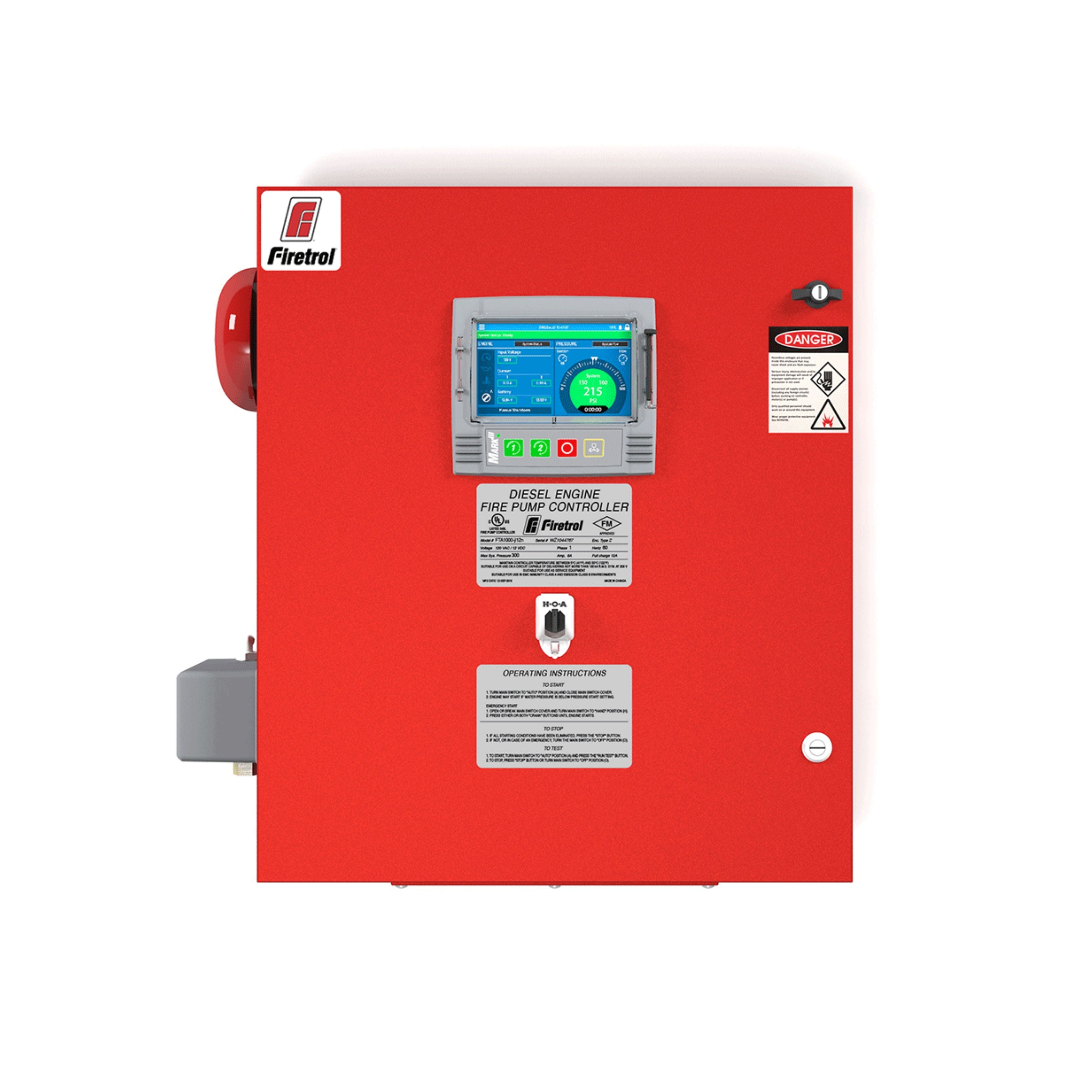 Tablero de arranque para motores diesel UL/FM